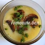Суп-пюре из цветной капусты с шампиньонами